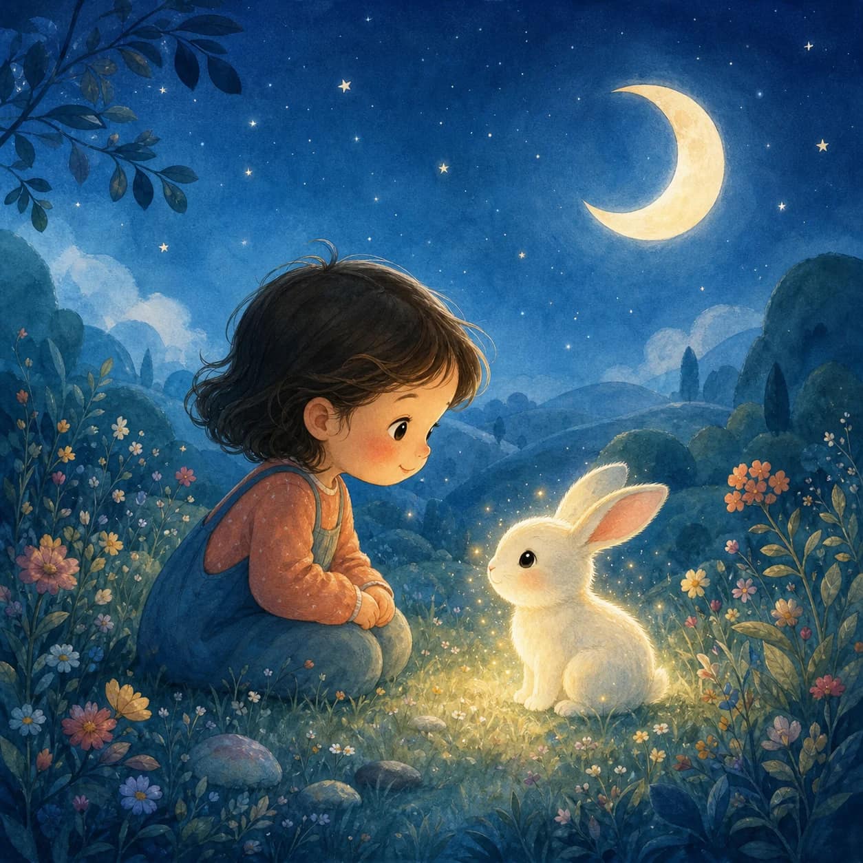 Moon rabbit bedtime